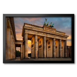 Obraz w ramie Brama Brandenburska w Berlinie