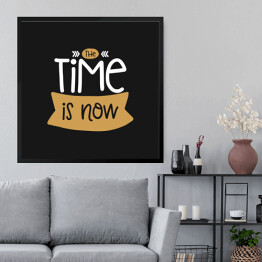 "Czas to teraźniejszość" - typografia