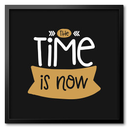 "Czas to teraźniejszość" - typografia