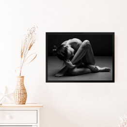Obraz w ramie Naga kobieta - fotografia kobiecego ciała
