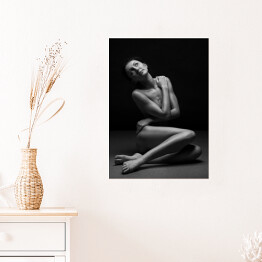 Plakat Fotografia artystyczna kobiecego nagiego ciała
