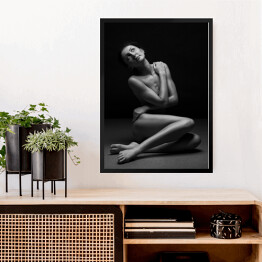 Obraz w ramie Fotografia artystyczna kobiecego nagiego ciała