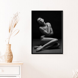Plakat w ramie Fotografia artystyczna kobiecego nagiego ciała