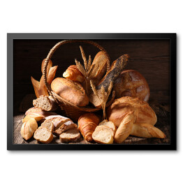 Obraz w ramie Różnorodny chleb