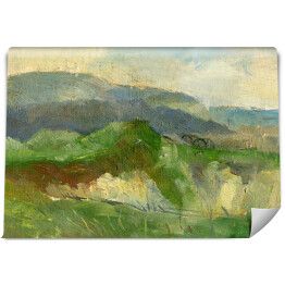 Fototapeta winylowa zmywalna Wiosenne wzgórze - akwarela