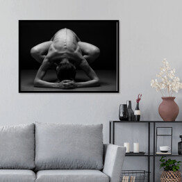 Plakat w ramie Fotografia artystyczna nagiej szczupłej kobiety