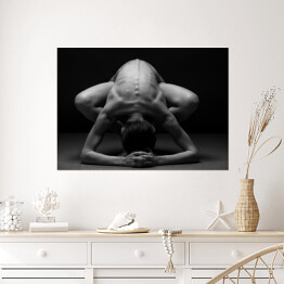 Plakat samoprzylepny Fotografia artystyczna nagiej szczupłej kobiety