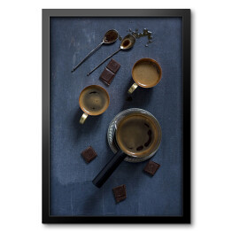 Obraz w ramie Proces parzenia kawy
