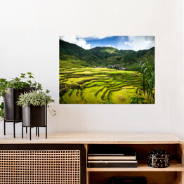 Plakat samoprzylepny Oszałamiający krajobraz górski na Filipinach