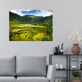 Plakat Oszałamiający krajobraz górski na Filipinach
