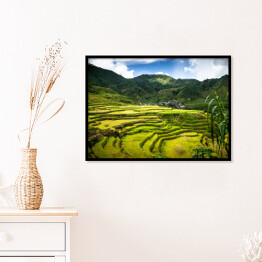 Plakat w ramie Oszałamiający krajobraz górski na Filipinach