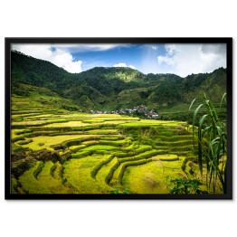Plakat w ramie Oszałamiający krajobraz górski na Filipinach
