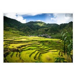 Plakat samoprzylepny Oszałamiający krajobraz górski na Filipinach
