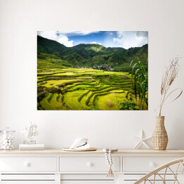 Plakat Oszałamiający krajobraz górski na Filipinach