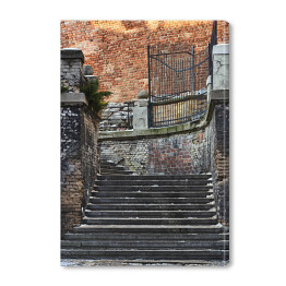 Obraz na płótnie Kamienne schody na Starym Mieście w Poznaniu
