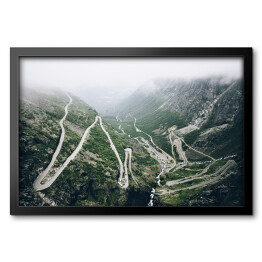 Obraz w ramie Droga Trollstigen w Norwegi