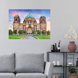 Plakat samoprzylepny Pastelowe niebo nad Katedrą w Berlinie 