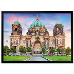 Plakat w ramie Pastelowe niebo nad Katedrą w Berlinie 