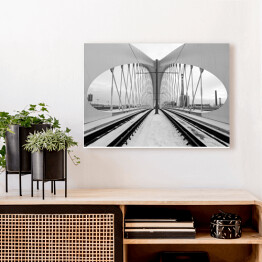 Obraz na płótnie Most Troja jako przykład nowoczesnej architektury w Pradze