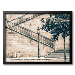 Obraz w ramie Most Karola, Praga, Czechy, sepia