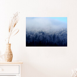 Plakat samoprzylepny Zimowy krajobraz