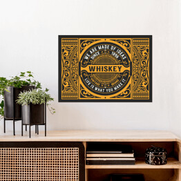 Plakat Etykieta whisky w stylu art deco