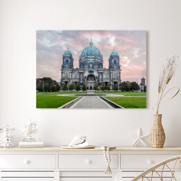 Obraz na płótnie Berlińska katedra w trakcie wschodu słońca, Niemcy
