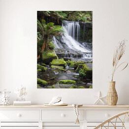 Plakat samoprzylepny Wodospad Russell, Tasmania, Australia