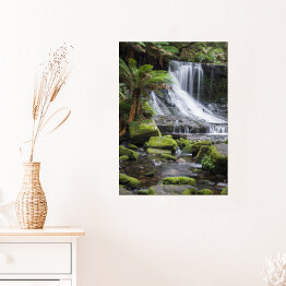 Plakat samoprzylepny Wodospad Russell, Tasmania, Australia
