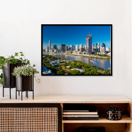 Plakat w ramie Panoramiczny obraz Brisbane
