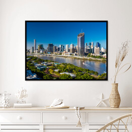 Plakat w ramie Panoramiczny obraz Brisbane