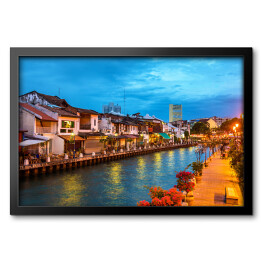 Obraz w ramie Stare miasto Malakka w Malezji