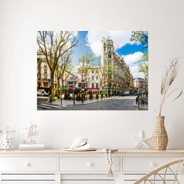 Plakat samoprzylepny Mały rynek w Paryżu, Francja