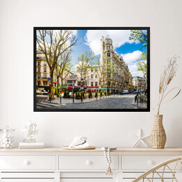 Obraz w ramie Mały rynek w Paryżu, Francja