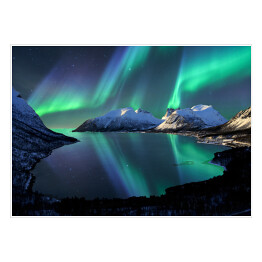 Plakat Zorza polarna nad Norwegią