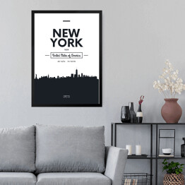 Obraz w ramie Typografia z widokiem Nowego Jorku