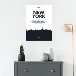 Typografia z widokiem Nowego Jorku