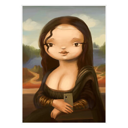 Mona Lisa robiąca selfie