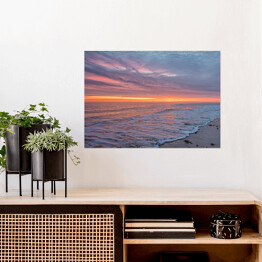 Plakat samoprzylepny Plaża o zachodzie słońca