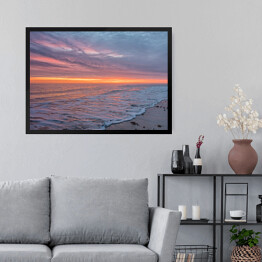 Obraz w ramie Plaża o zachodzie słońca