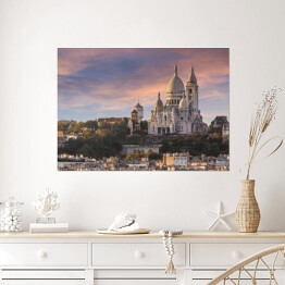 Plakat Bazylika Najświętszego Serca Pana Jezusa w Montmartre