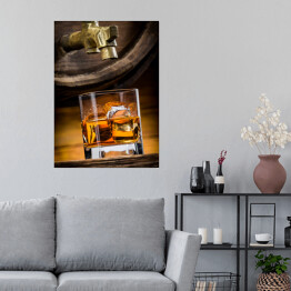 Plakat samoprzylepny Whisky w szklance
