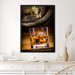 Obraz w ramie Whisky w szklance