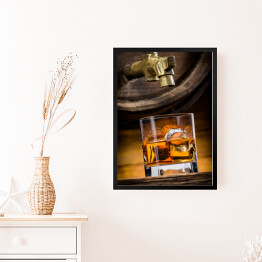Obraz w ramie Whisky w szklance