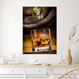 Plakat samoprzylepny Whisky w szklance