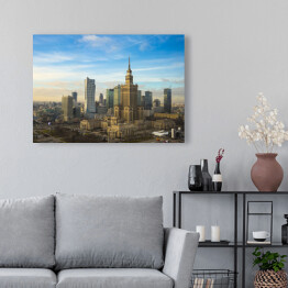 Obraz na płótnie Niesamowita panorama Warszawy
