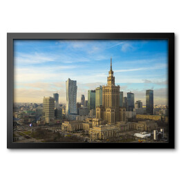 Obraz w ramie Niesamowita panorama Warszawy