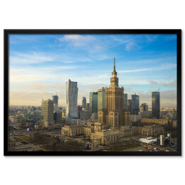 Plakat w ramie Niesamowita panorama Warszawy