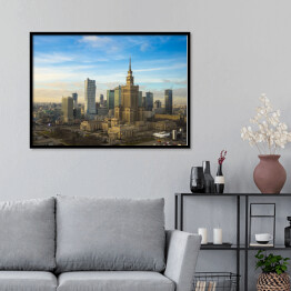 Plakat w ramie Niesamowita panorama Warszawy