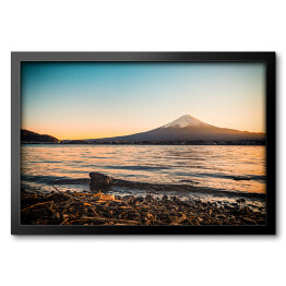 Obraz w ramie Jezioro Kawaguchiko i góra Fuji